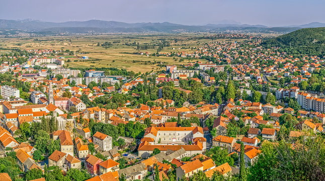 Fototapeta Sinj panoramic view