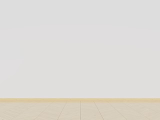 Empty space room. 3d rendering.