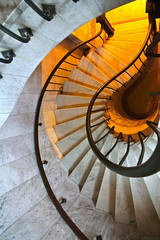 descending marble stairs - 178159604