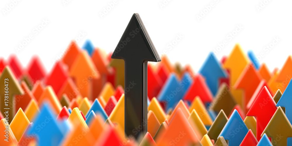Poster arrows up. image with clipping path
