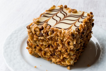 Hazelnut Latte Cake with instant Coffee Powder.