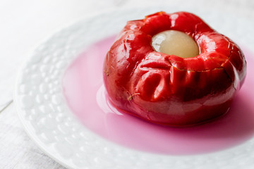 Turkish Red Pepper Pickle / Kambe Biber Tursusu