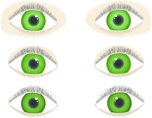 Green eyes