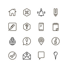 Fototapeta premium Flat line icon