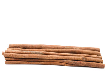 Cinnamon Sticks on a White Background