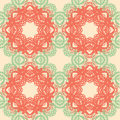 Seamless abstract floral pattern,mandala pattern