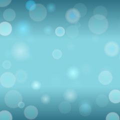 Abstract bokeh blue background with dots. Vector