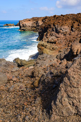 A beautiful Volcanic Landscape of  Lanzarote. Canary Islands. Spain