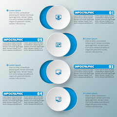 Abstract 3D Paper Infographics