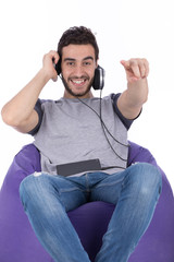 Obraz premium Smiling young man