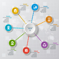 Abstract 3D Paper Infographics