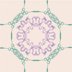 Seamless abstract floral pattern,mandala pattern