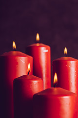 赤い蝋燭