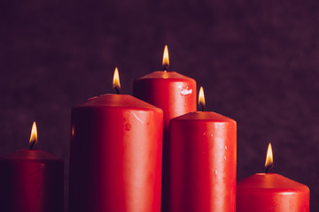 赤い蝋燭