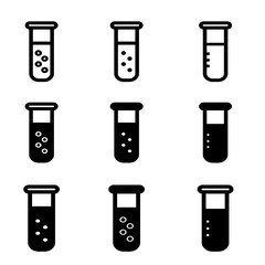 Medicine bottle icon set.