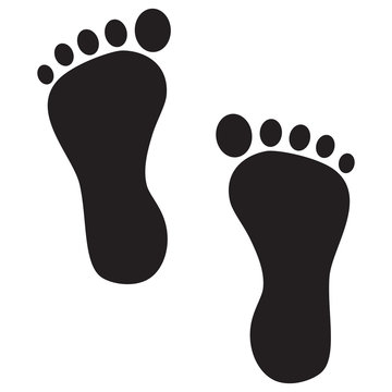 Man feet icon