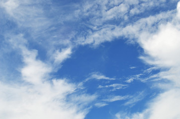 blue sky with clouds
