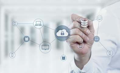 Cloud Computing Technology Internet Storage Network Concept