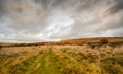Fototapeta na wymiar Clouds over English Moorland
