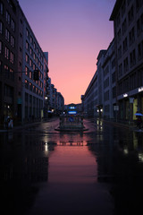 Fototapeta na wymiar Amazing sunset in Berlin, Germany