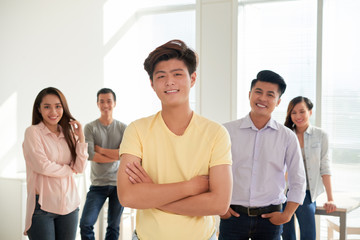 Obraz premium Leading a group