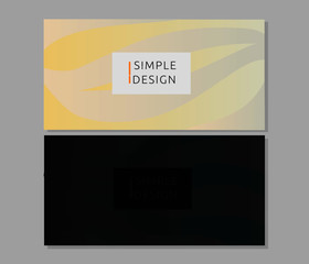 Set of 2 abstract background in flat style.