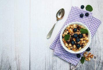 Bowl with granola