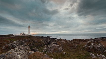 Fototapeta na wymiar The lighthouse near coast of nord sea