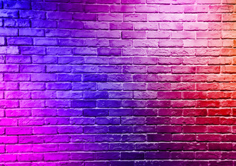 Fototapeta na wymiar Abstract color brick wall background.