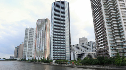 Tower Mansions At Shinonome, Tokyo, Japan