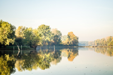 Autumn at lake