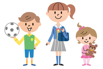 子供たち　きょうだい