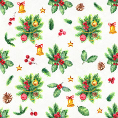 Merry Christmas seamless pattern