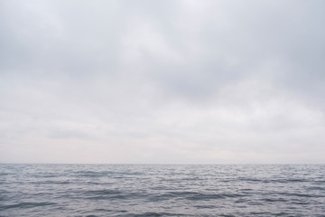 View of sky and sea few minutes before storm