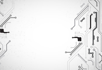 Vector illustration, Hi-tech digital technology and engineering theme