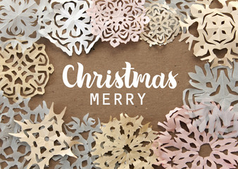 Concept of greeting card with hand-drawn lettering 