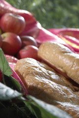 Summer with fruites and vegatables