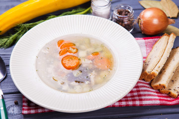 fresh hot soup