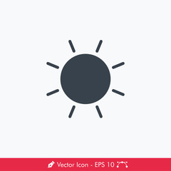 Brightness (Sun) Icon / Vector