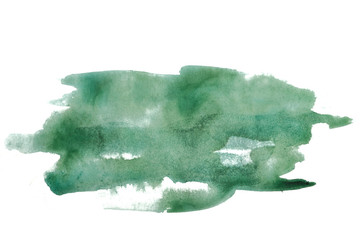 green watercolor stain with texture, uneven watercolor edges