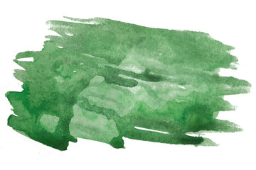 green watercolor stain with texture, uneven watercolor edges