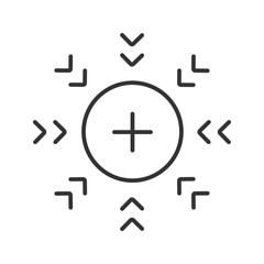 Attraction symbol linear icon
