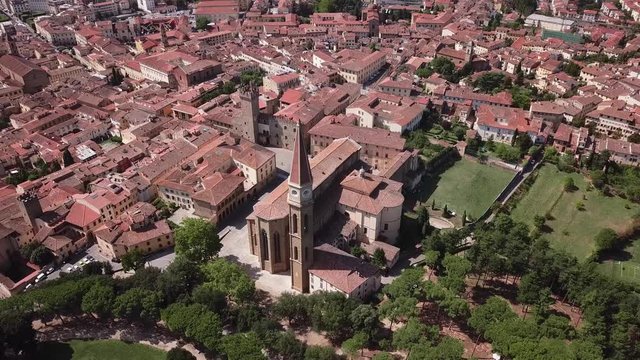 Aerial view of Arezzo Tuscany Italy