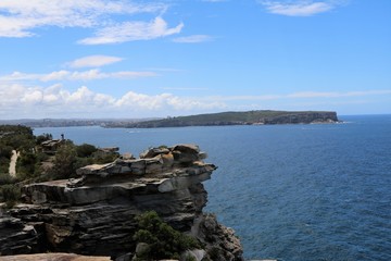 Coastline of Port Jackson Sydney Harbour in Sydney, New South Wales Australia 