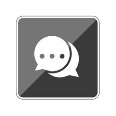 Sprechblasen - Reflektierender App Button