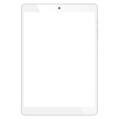 Realistic tablet portable computer mockup
