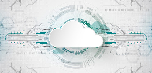 Web cloud technology business abstract background. Vector
