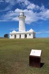 Macquarie Lighthouse first lighthouse of Australia. Dunbar Head Sydney entrance of Sydney Harbour