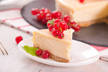Redcurrant cheesecake. 