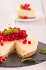 Redcurrant cheesecake. 
